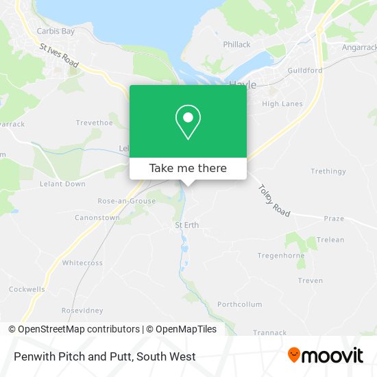 Penwith Pitch and Putt map