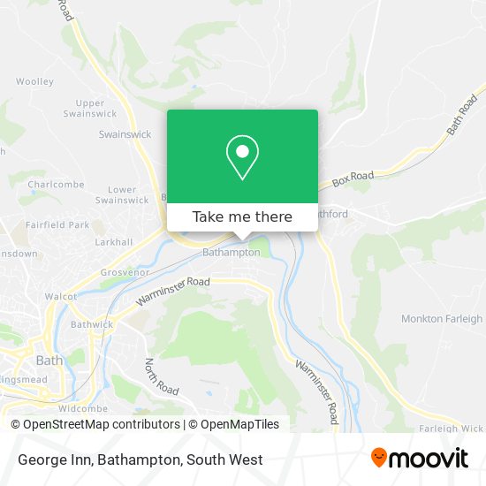 George Inn, Bathampton map