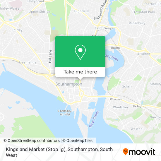 Kingsland Market (Stop Ig), Southampton map