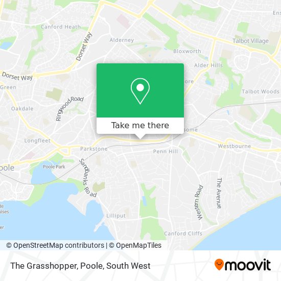 The Grasshopper, Poole map