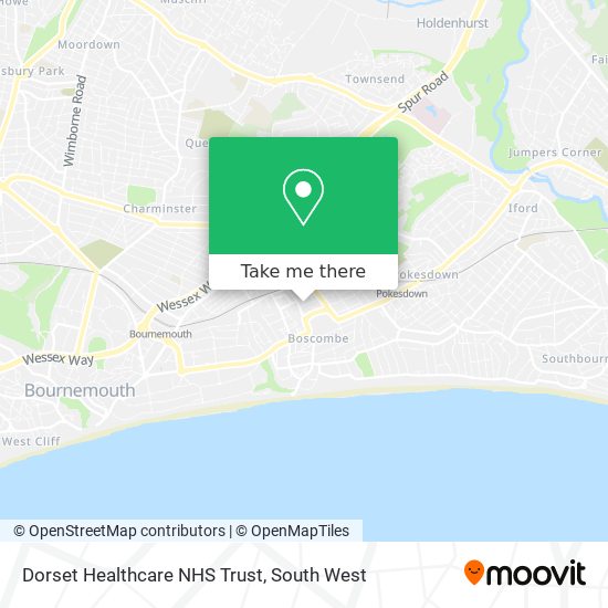 Dorset Healthcare NHS Trust map