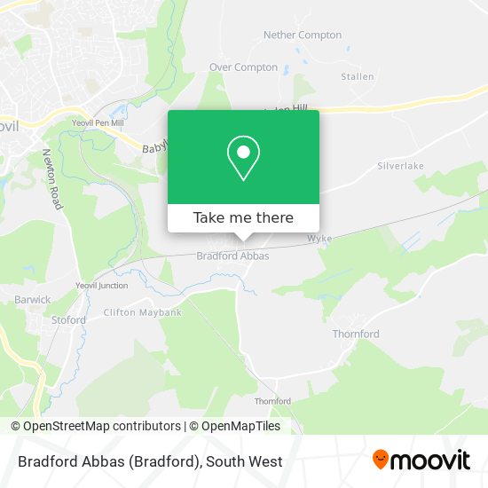 Bradford Abbas map