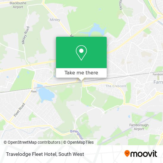 Travelodge Fleet Hotel map