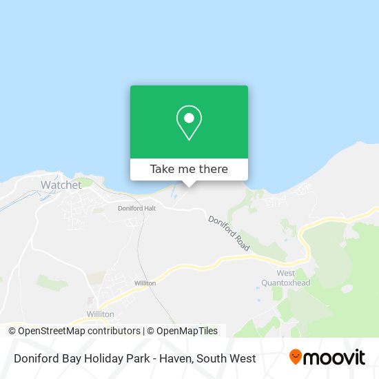 Doniford Bay Holiday Park - Haven map