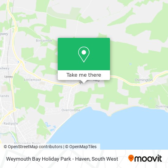 Weymouth Bay Holiday Park - Haven map