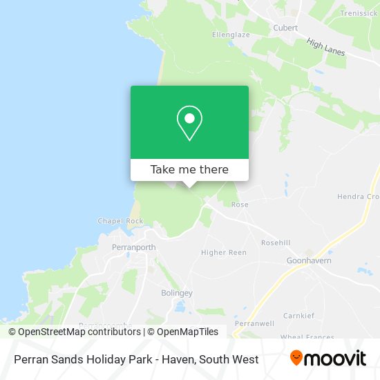 Perran Sands Holiday Park - Haven map