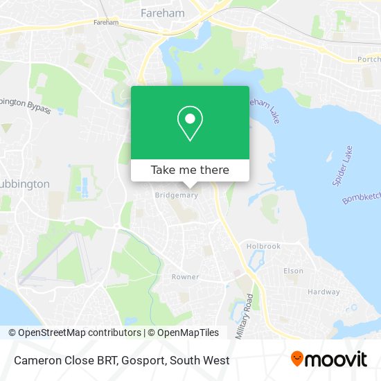 Cameron Close BRT, Gosport map