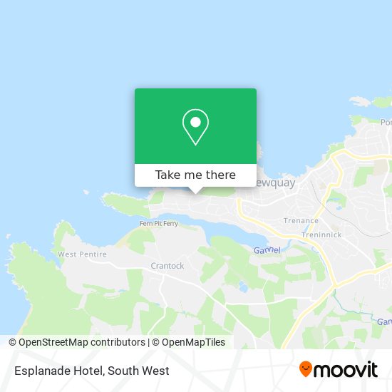 Esplanade Hotel map