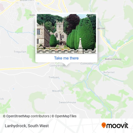 Lanhydrock map