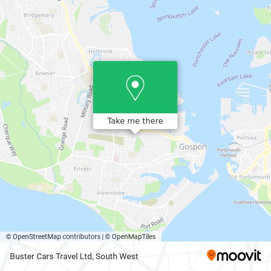 Buster Cars Travel Ltd map