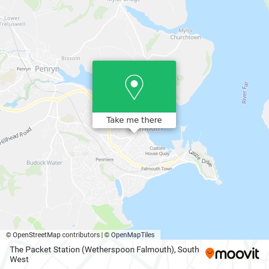 The Packet Station (Wetherspoon Falmouth) map