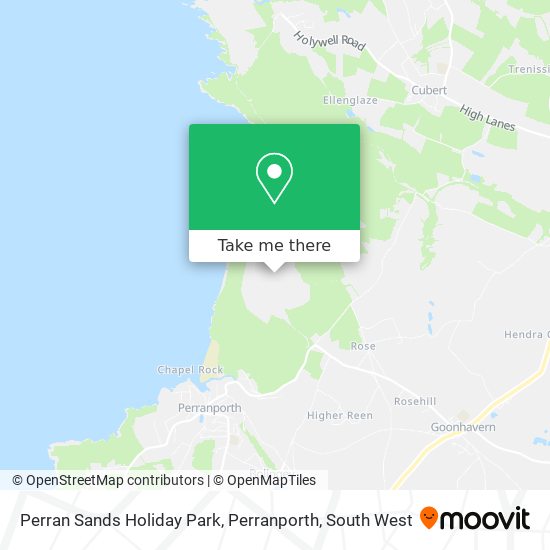 Perran Sands Holiday Park, Perranporth map