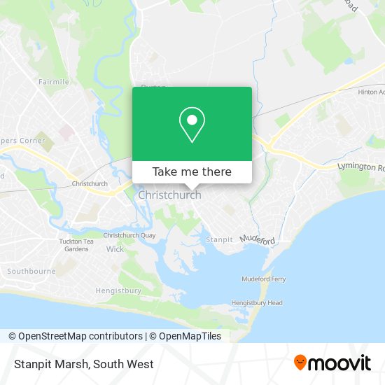 Stanpit Marsh map