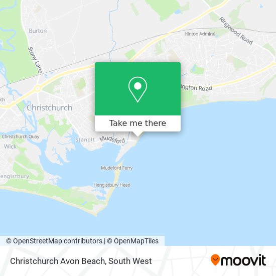 Christchurch Avon Beach map