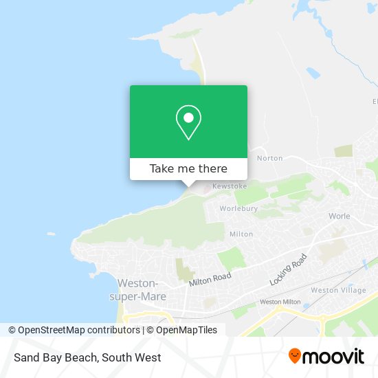 Sand Bay Beach map