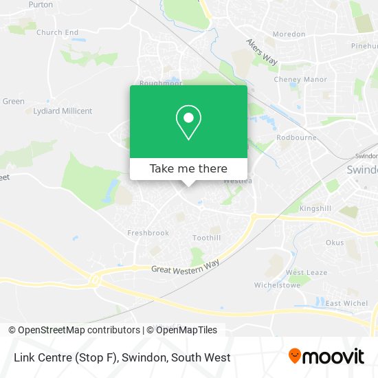 Link Centre (Stop F), Swindon map