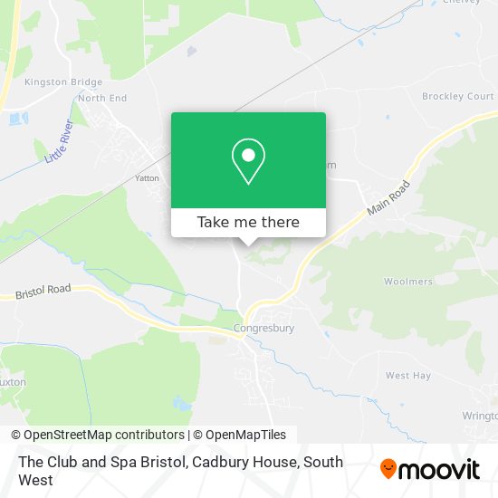 The Club and Spa Bristol, Cadbury House map