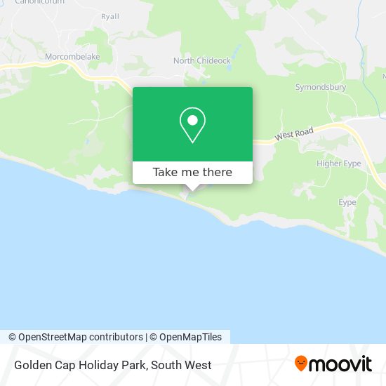 Golden Cap Holiday Park map