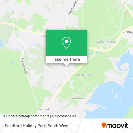 Sandford Holiday Park map