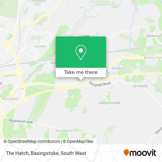 The Hatch, Basingstoke map