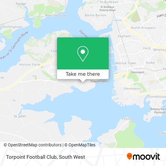 Torpoint Football Club map