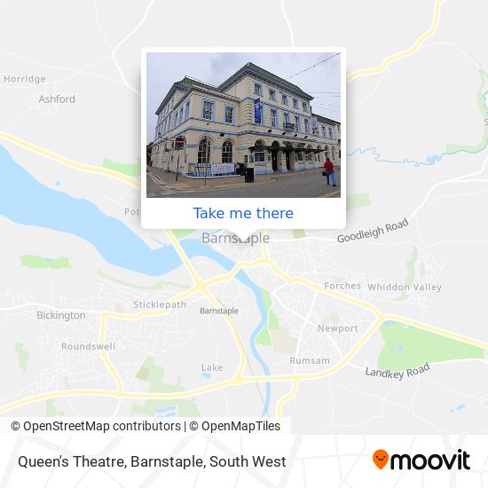 Queen's Theatre, Barnstaple map