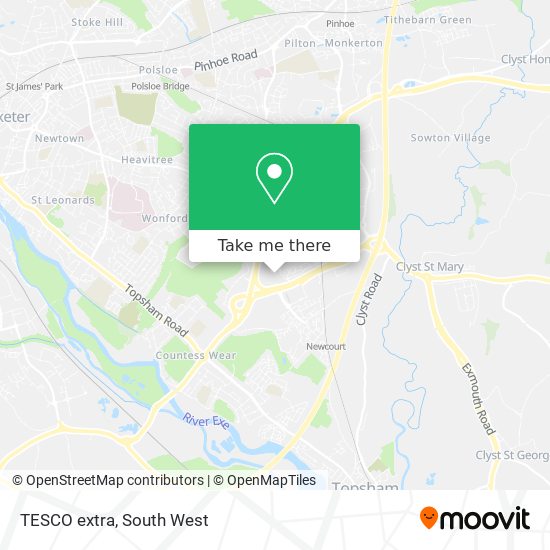 TESCO extra map