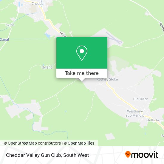 Cheddar Valley Gun Club map