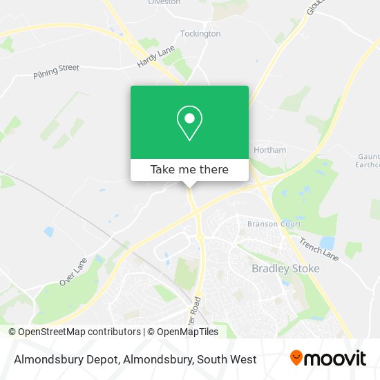 Almondsbury Depot, Almondsbury map