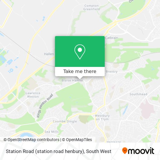 Station Road (station road henbury) map