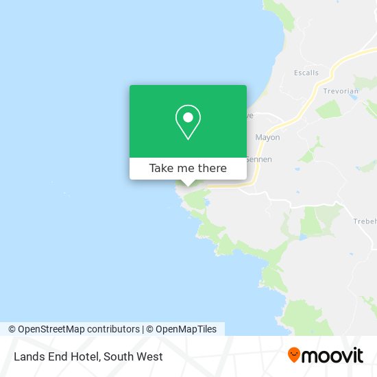 Lands End Hotel map