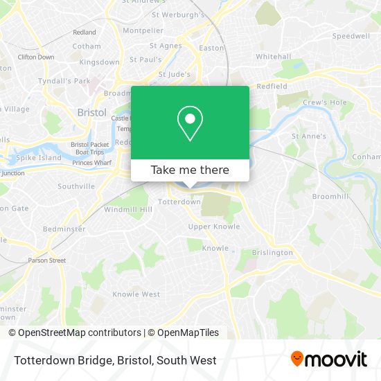 Totterdown Bridge, Bristol map