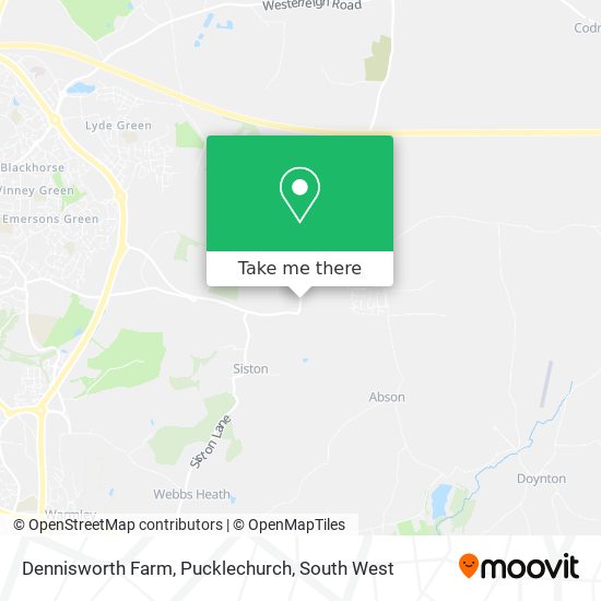 Dennisworth Farm, Pucklechurch map