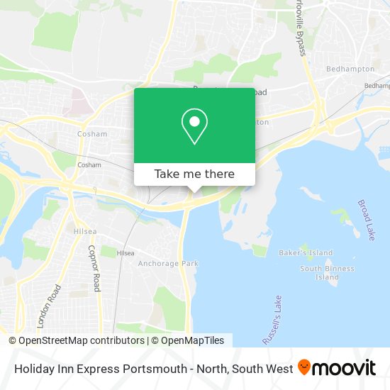 Holiday Inn Express Portsmouth - North map