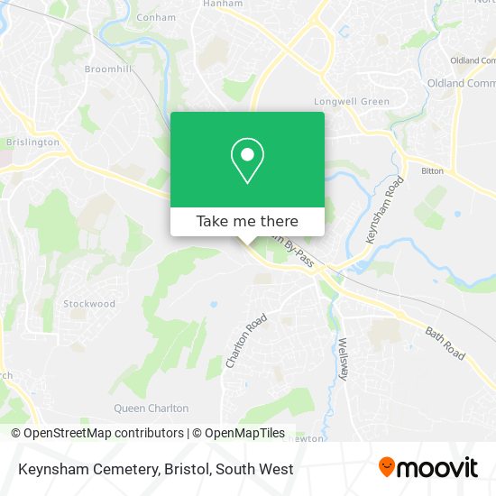 Keynsham Cemetery, Bristol map