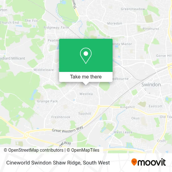How to Get to Cineworld Swindon Shaw Ridge in West Swindon by Bus?