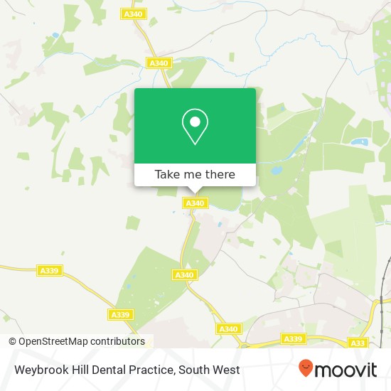 Weybrook Hill Dental Practice, West End Sherborne St John Basingstoke RG24 9 map