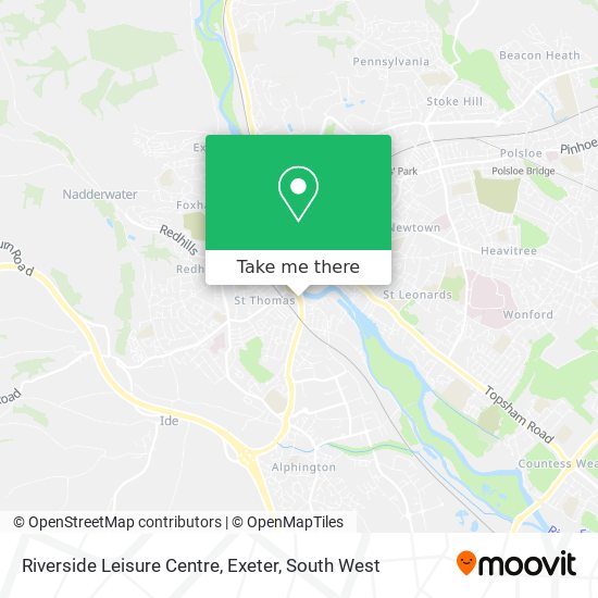 Riverside Leisure Centre, Exeter map