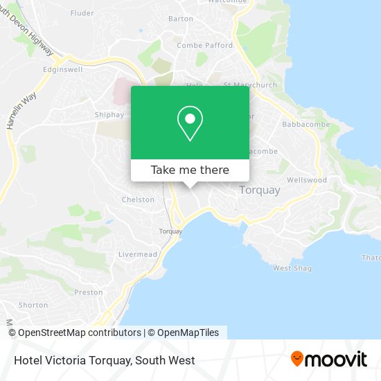 Hotel Victoria Torquay map