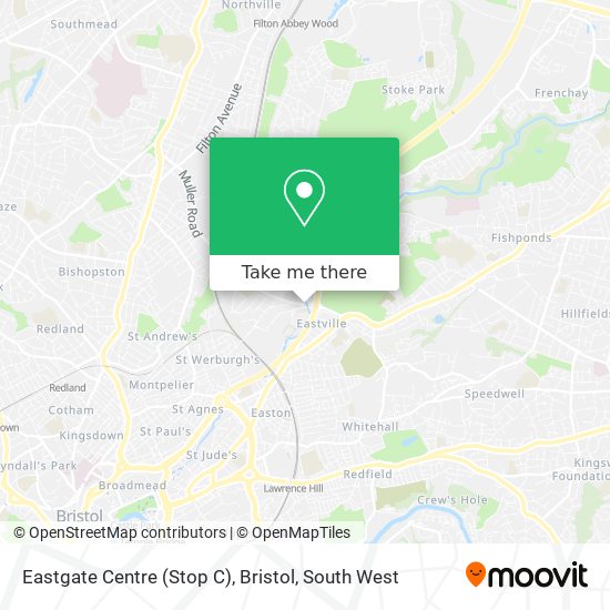 Eastgate Centre (Stop C), Bristol map