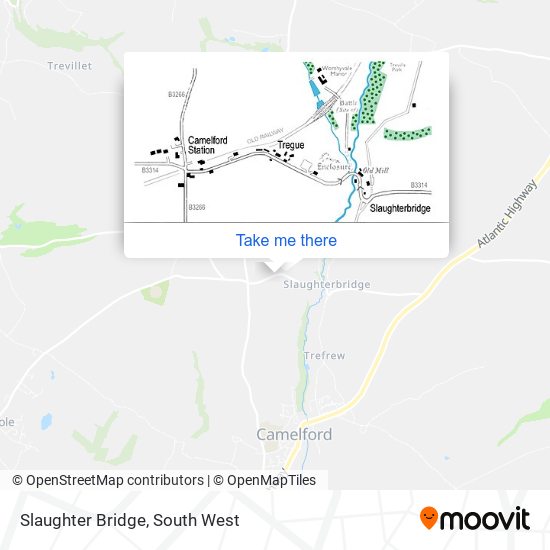 Slaughter Bridge map
