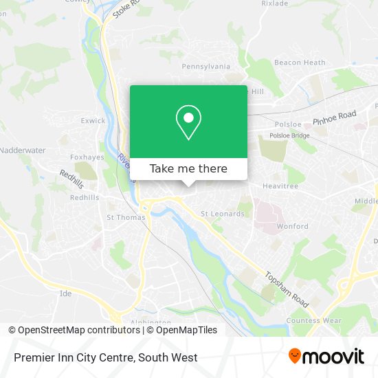 Premier Inn City Centre map