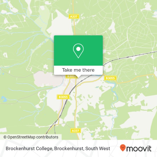 Brockenhurst College, Brockenhurst map