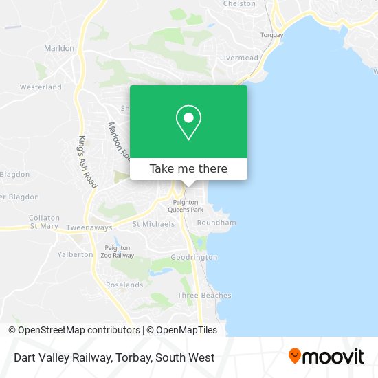 Dart Valley Railway, Torbay map