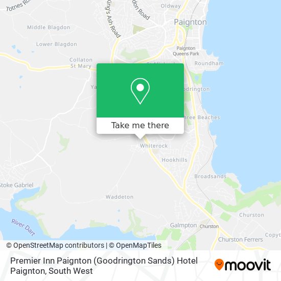 Premier Inn Paignton (Goodrington Sands) Hotel Paignton map