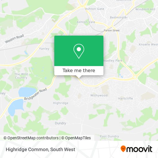 Highridge Common map