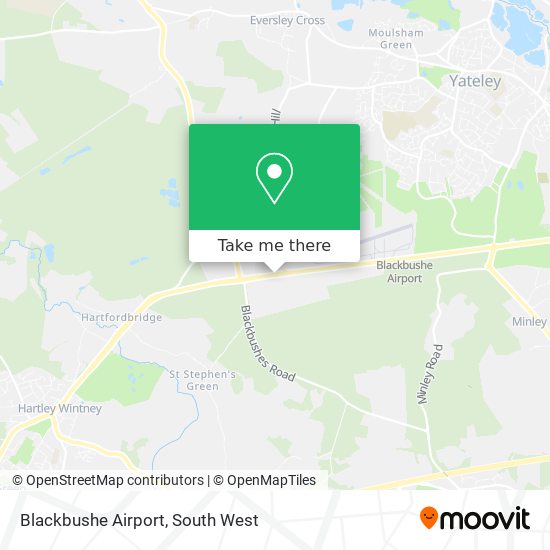 Blackbushe Airport map