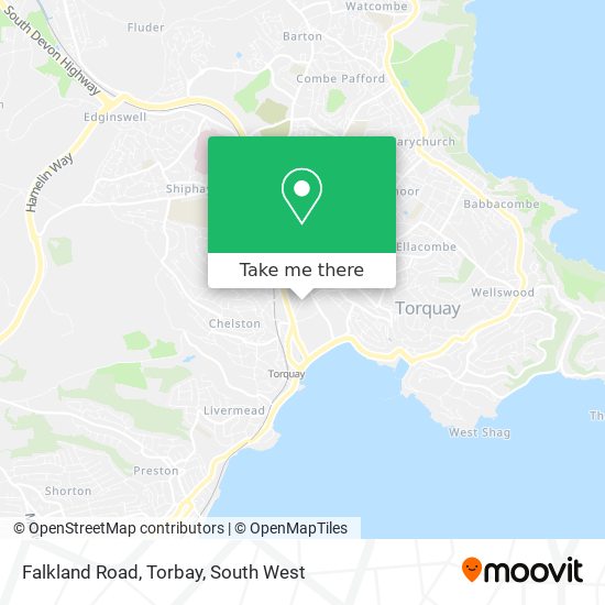 Falkland Road, Torbay map