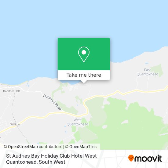 St Audries Bay Holiday Club Hotel West Quantoxhead map