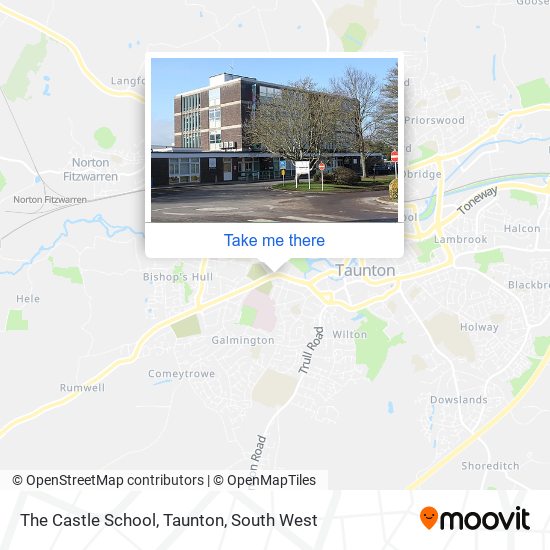 The Castle School, Taunton map